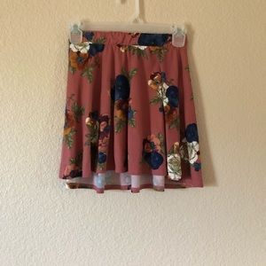 Floral mini skirt